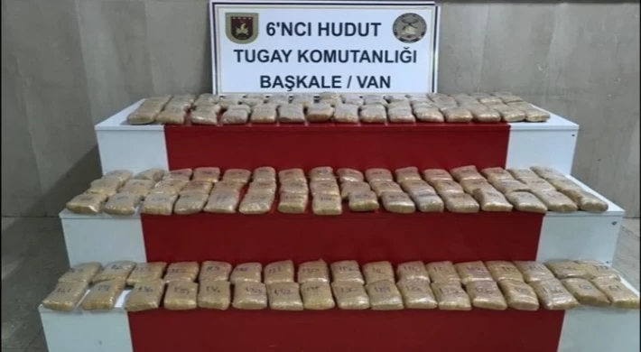 Van Başkale’de 72,5 kilogram eroin ele geçirildi