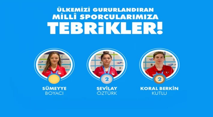 Cumhurbaşkanı Erdoğan’dan milli sporculara tebrik