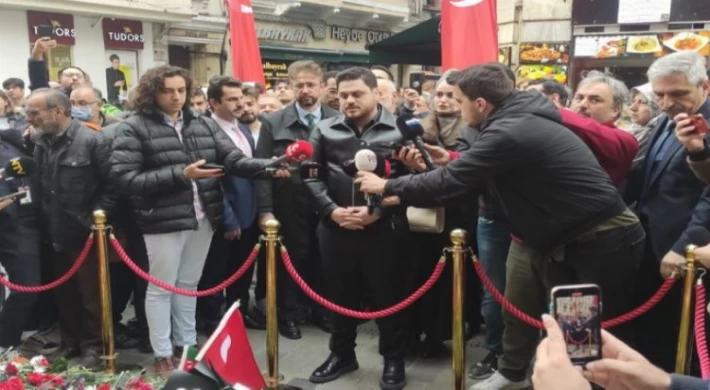 BTP lideri Hüseyin Baş Taksim’de