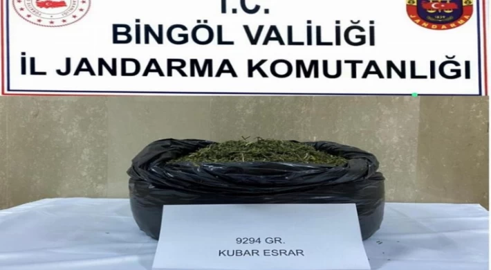 9 kilo 294 gram uyuşturucu ele geçirildi