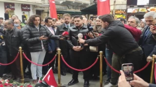 BTP lideri Hüseyin Baş Taksim’de