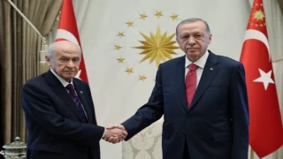 Külliyede Erdoğan-Bahçeli görüşmesi