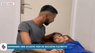 Küçük Yusuf depremde hem ailesini, hem de bacağını kaybetti!